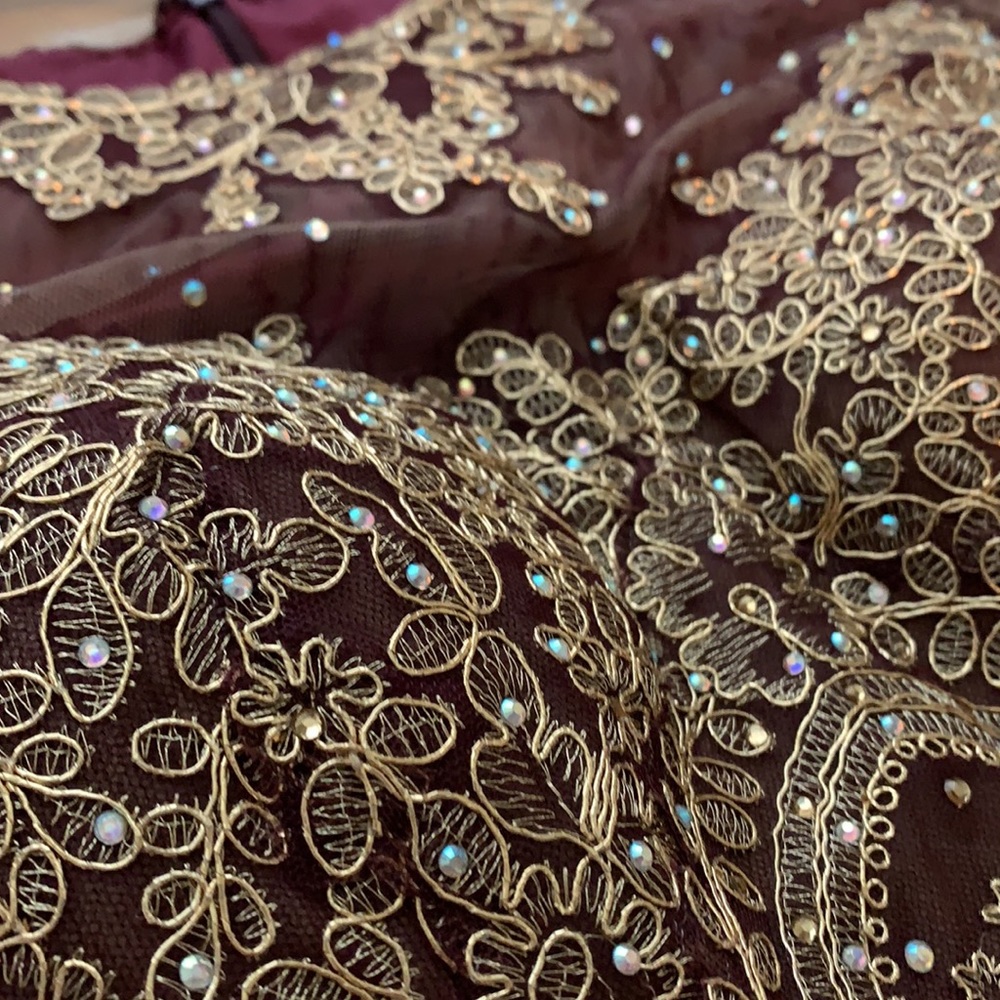 Marsala Mermaid Evening Dress